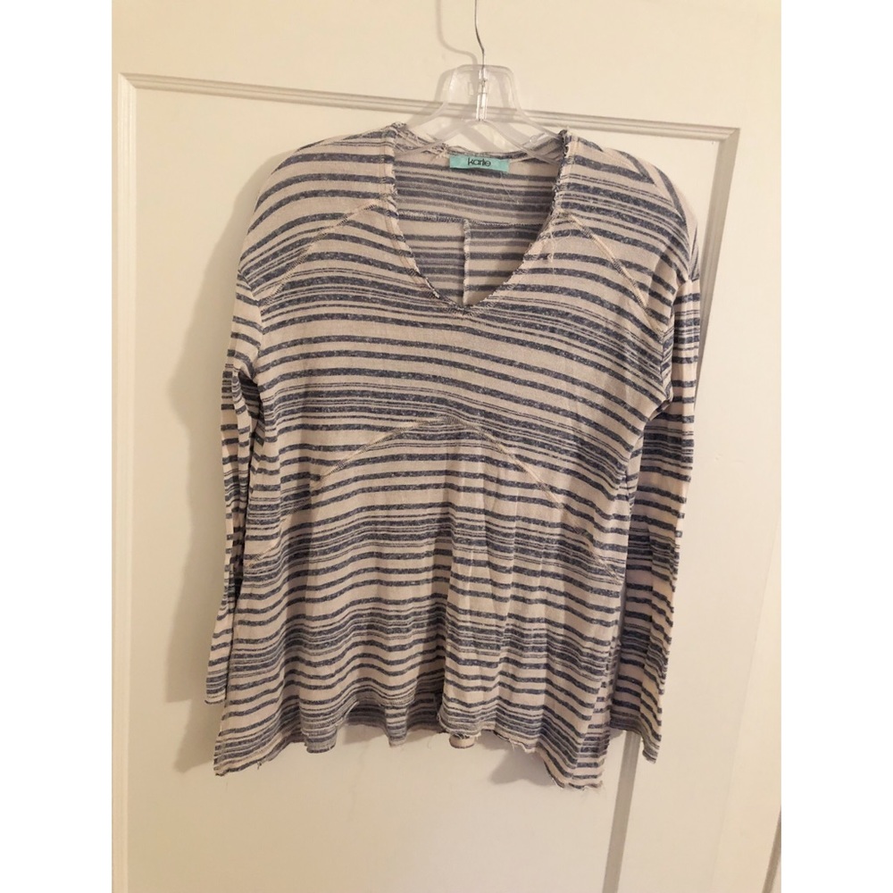 Karlie Top! Blue and White Stripes